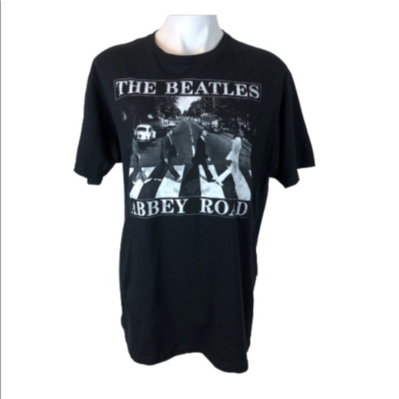 The Beatles Other - The Beatles Abbey Road Black Graphic Tee - Large‎